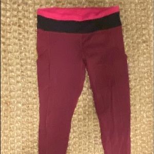 Purple pink lululemon leggings